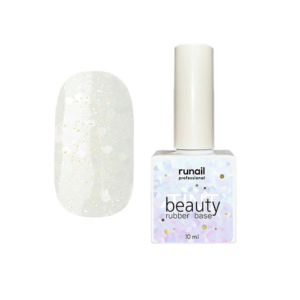 6767 RuNail Каучуковая база Beauty TINT Glitter Mix, 10 мл.