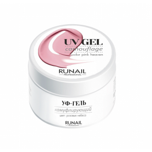3745 RuNail Камфлирующий УФ-гель Розовые небеса, 56 гр.