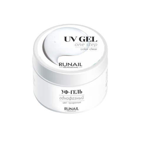 3742 RuNail Однофазный УФ-гель Прозрачный, 56 гр.