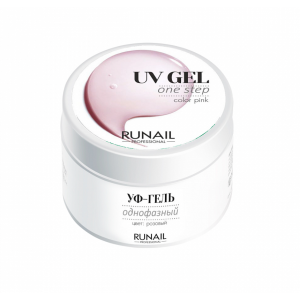 3743 RuNail Однофазный УФ-гель Розовый, 30 гр.