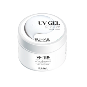 3741 RuNail Однофазный УФ-гель Прозрачный, 30 гр.