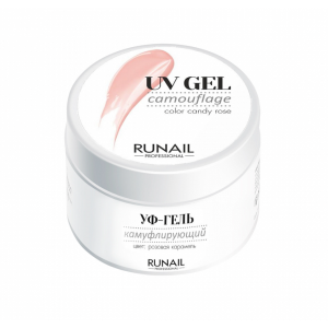 3750 RuNail Камуфлирующий УФ-гель Розовая карамель, 30 гр.