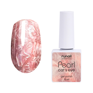 7641 RuNail Гель-лак Cat's eye Pearl, 10 мл.