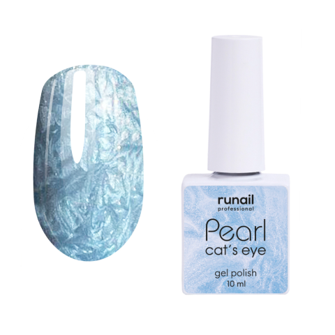 7643 RuNail Гель-лак Cat's eye Pearl, 10 мл.