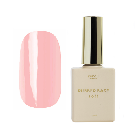 6480 RuNail База Каучуковая Soft, 12 мл.