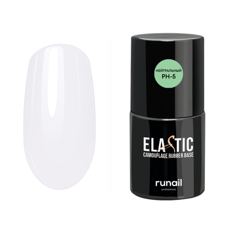 7748 RuNail База Каучуковая камуфлирующая для гель-лака, 10 мл.