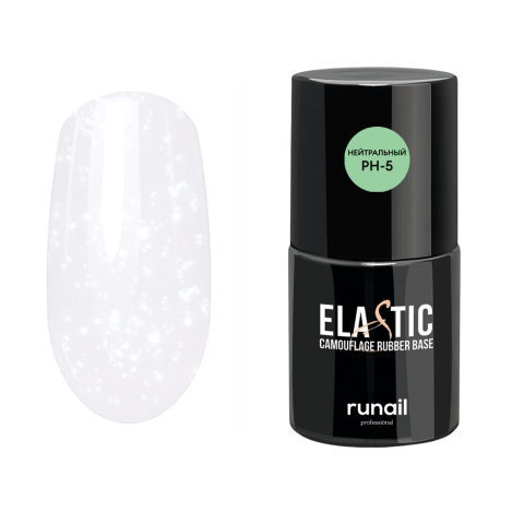 7749 RuNail База Каучуковая камуфлирующая для гель-лака, 10 мл.
