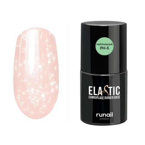 7750 RuNail База Каучуковая камуфлирующая для гель-лака, 10 мл.