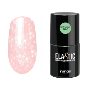 7751 RuNail База Каучуковая камуфлирующая для гель-лака, 10 мл.