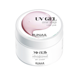 3444 RuNail Однофазный УФ Гель Розовый, 15 гр.
