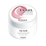 3447 RuNail Камуфлирующий УФ Гель Розовые небеса, 15 гр.
