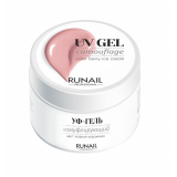3452 RuNail Камуфлирующий УФ Гель Ягодное мороженое, 15 гр.