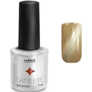 2902 RuNail Гель-лак Cat's eye Слоновая кость, 7 мл.