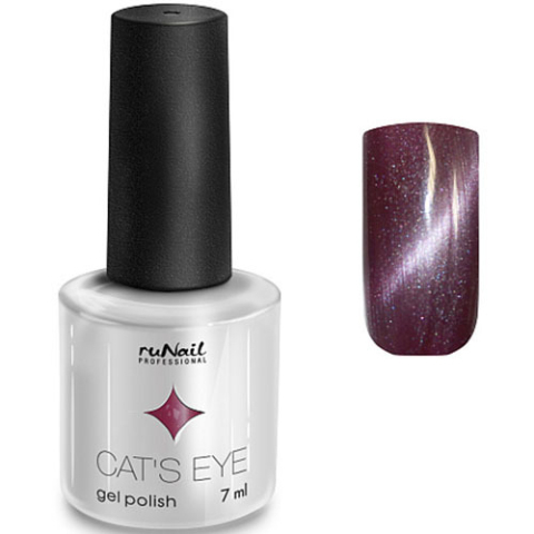 2917 RuNail Гель-лак Cat's eye Сливовый, 7 мл.
