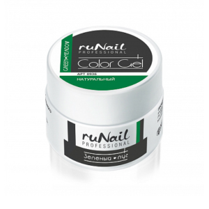 0936 RuNail Цветной УФ-Гель Зелёный луг, 7,5 гр.