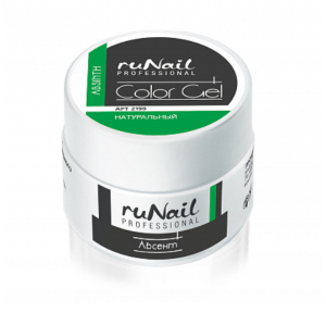 2199 RuNail Цветной УФ-Гель Абсент, 7,5 гр.
