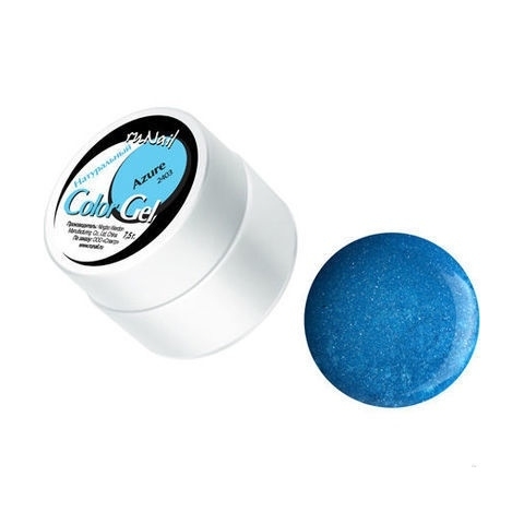 0506 RuNail Цветной УФ-Гель Лазурный, 7,5 гр.