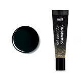 6728 RuNail Гель-Краска для стемпинга Чёрная, 8 мл.