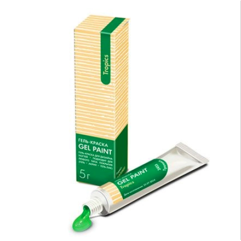 2453 RuNail Гель-Краска Жаркие тропики с л/с, 5 гр.