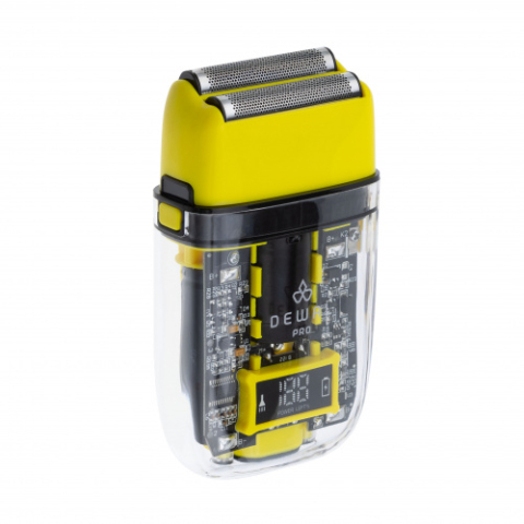 03-082 Yellow DEWAL Barber Style Neon Шейвер для проработки контуров бороды 7000 об/мин, аккум., 2 бр.гол.