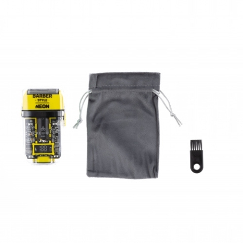 03-082 Yellow DEWAL Barber Style Neon Шейвер для проработки контуров бороды 7000 об/мин, аккум., 2 бр.гол.