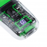 03-082 Green DEWAL Barber Style Neon Шейвер для проработки контуров бороды 7000 об/мин, аккум., 2 бр.гол.