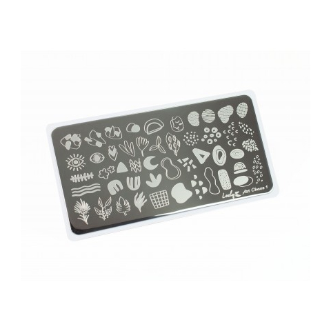 Lesly Пластина для стемпинга 6*12 см Art Chaos-1