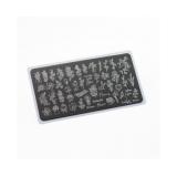 Lesly Пластина для стемпинга 6*12 см Flora