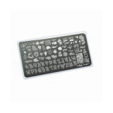 Lesly Пластина для стемпинга 6*12 см Graffiti-1