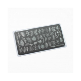 Lesly Пластина для стемпинга 6*12 см Twigs&Leaves-2