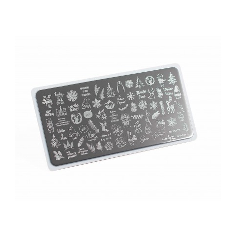 Lesly Пластина для стемпинга 6*12 см Winter-2