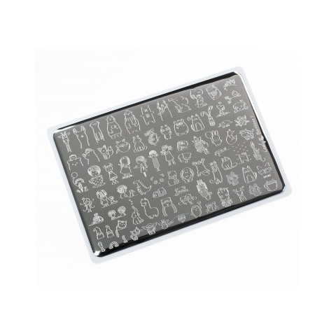 Lesly Пластина для стемпинга 8*12 см Bambino-1