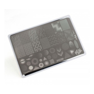 Lesly Пластина для стемпинга 8*12 см Dots-1