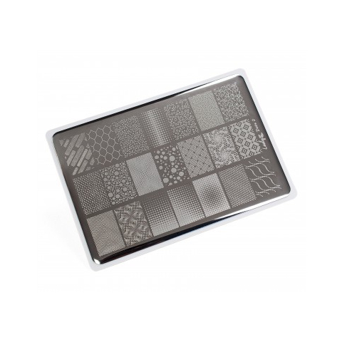 Lesly Пластина для стемпинга 8*12 см Dots-2