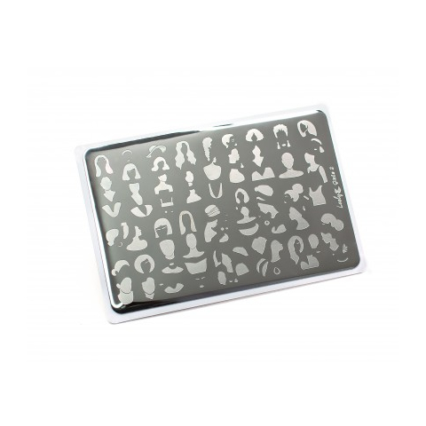 Lesly Пластина для стемпинга 8*12 см Girls-2