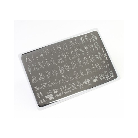 Lesly Пластина для стемпинга 8*12 см Naked