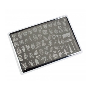 Lesly Пластина для стемпинга 8*12 см Trash Polka-1