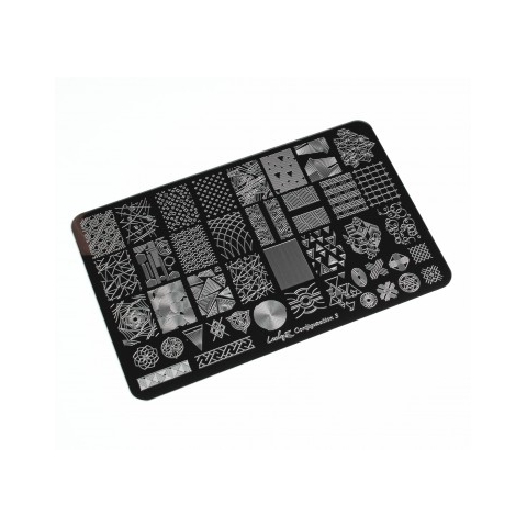 Lesly Пластина для стемпинга 9.5*14.5 см Configuration-3