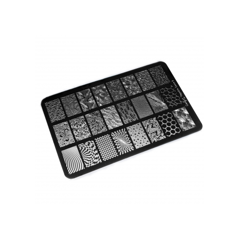 Lesly Пластина для стемпинга 9.5*14.5 см Negative Space-2