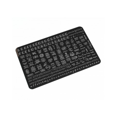 Lesly Пластина для стемпинга 9.5*14.5 см Слова