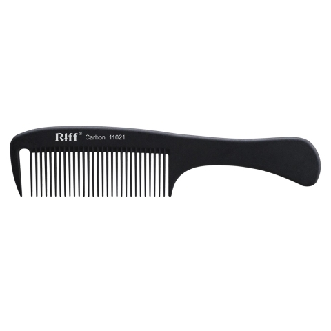 11021 RIFF Расческа Карбон гребень с ручкой 215 мм