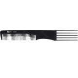 11112 RIFF Расческа пластик с вилкой и зубцами для начеса 195 мм