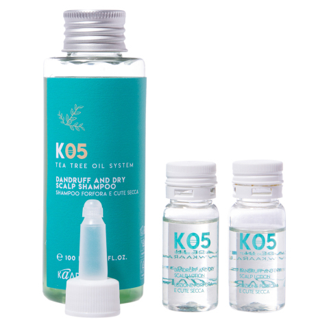 Kaaral K05 Набор от перхоти для сухой кожи головы (Лосьон 2*10 мл. + Шампунь 100 мл.)