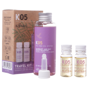 Kaaral K05 Набор от перхоти для жирной кожи головы (Лосьон 2*10 мл. + Шампунь 100 мл.)