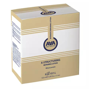 Kaaral Keratin Восстанавливающий лосьон для сильно поврежденных волос с протеинами пшеницы, 12*10 мл. (Смываемый)