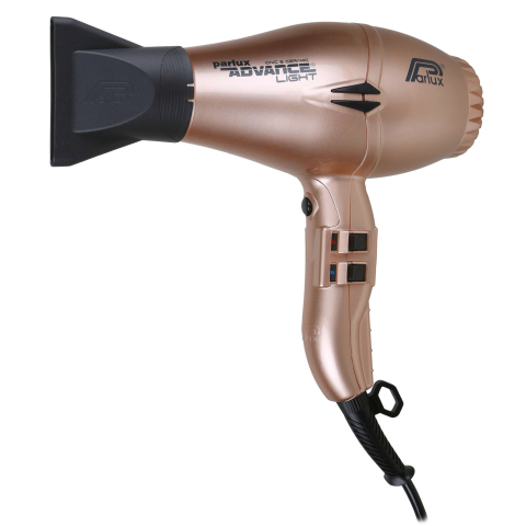 0901-Adv Lightgold Фен PARLUX Advance Light Ceramic+Ionic светло-золотой , 2200 Вт, 2 насадки, ионизация