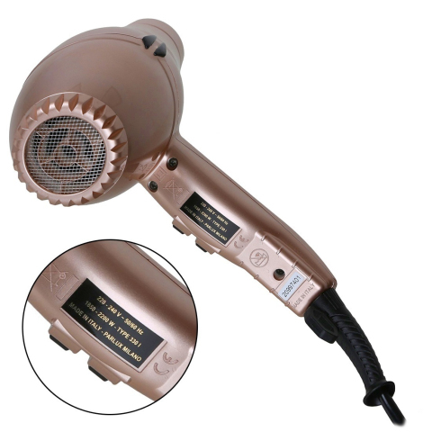 0901-Adv Lightgold Фен PARLUX Advance Light Ceramic+Ionic светло-золотой , 2200 Вт, 2 насадки, ионизация