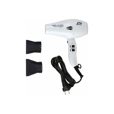 0901-Adv White Фен PARLUX Advance Light Ceramic+Ionic белый, 2200 Вт, 2 насадки, ионизация