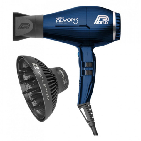 Set-0901-Alyon NB Набор Фен PARLUX темно-синий, 2250 Вт, 2 насадки + диффузор