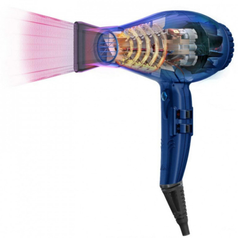 Set-0901-Alyon NB Набор Фен PARLUX темно-синий, 2250 Вт, 2 насадки + диффузор